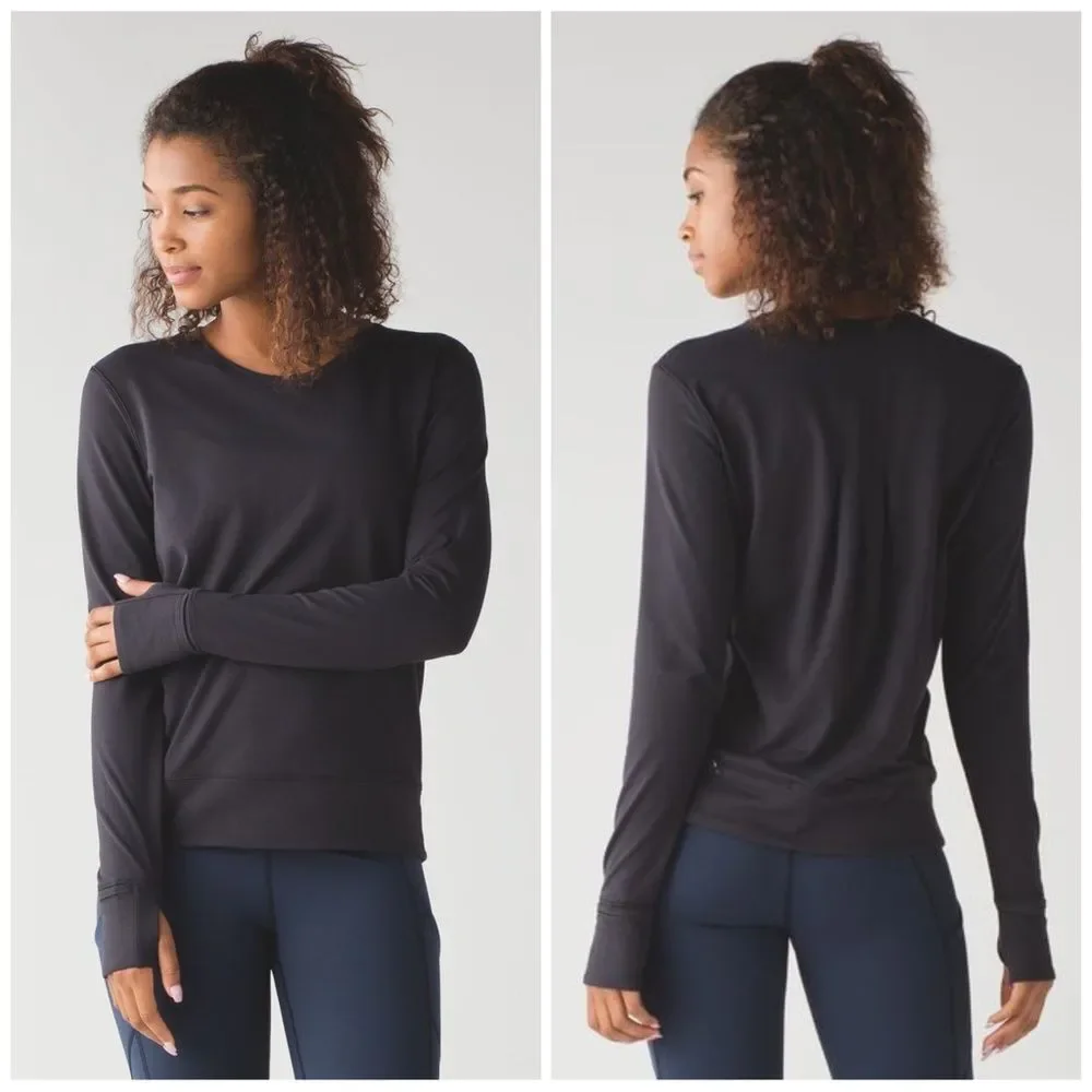 Lululemon Black Rush Hour Long Sleeve Size 4
